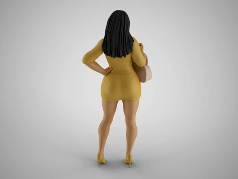 Girl After Work Getaway 3D Print Model