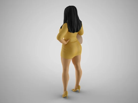 Girl After Work Getaway 3D Print Model