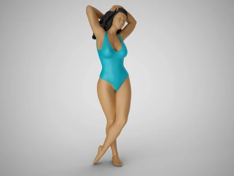 Kışkırtıcı Kadın 4 3D Baskı Modeli