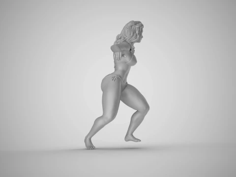 Surfer Girl 3D Print Model