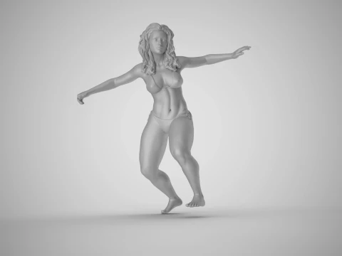 Surfer Girl 3D Print Model
