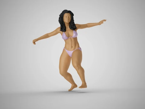 Surfer Girl 3D Print Model