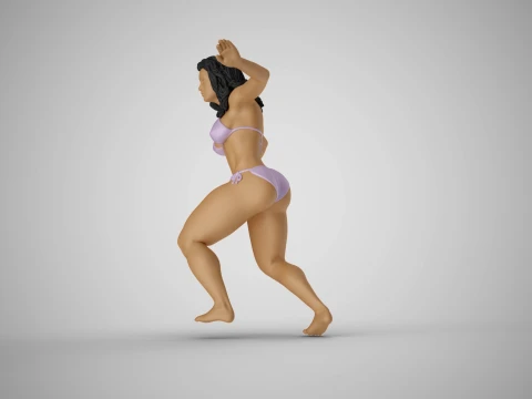 Surfer Girl 3D Print Model