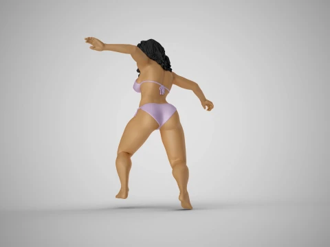 Surfer Girl 3D Print Model
