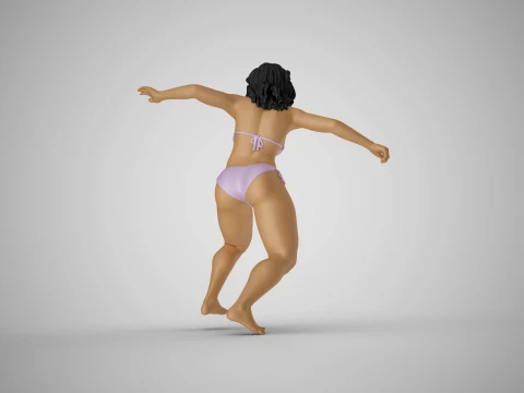 Surfer Girl 3D Print Model