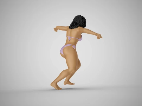 Surfer Girl 3D Print Model