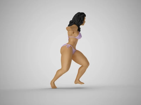 Surfer Girl 3D Print Model