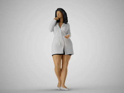 Assistante de recherche sur les filles Modèles 3D en vedette