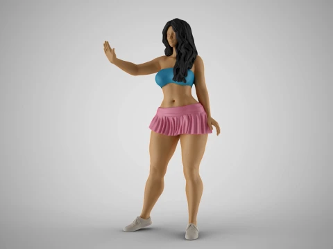 소녀 거부 3D 프린트 모델
