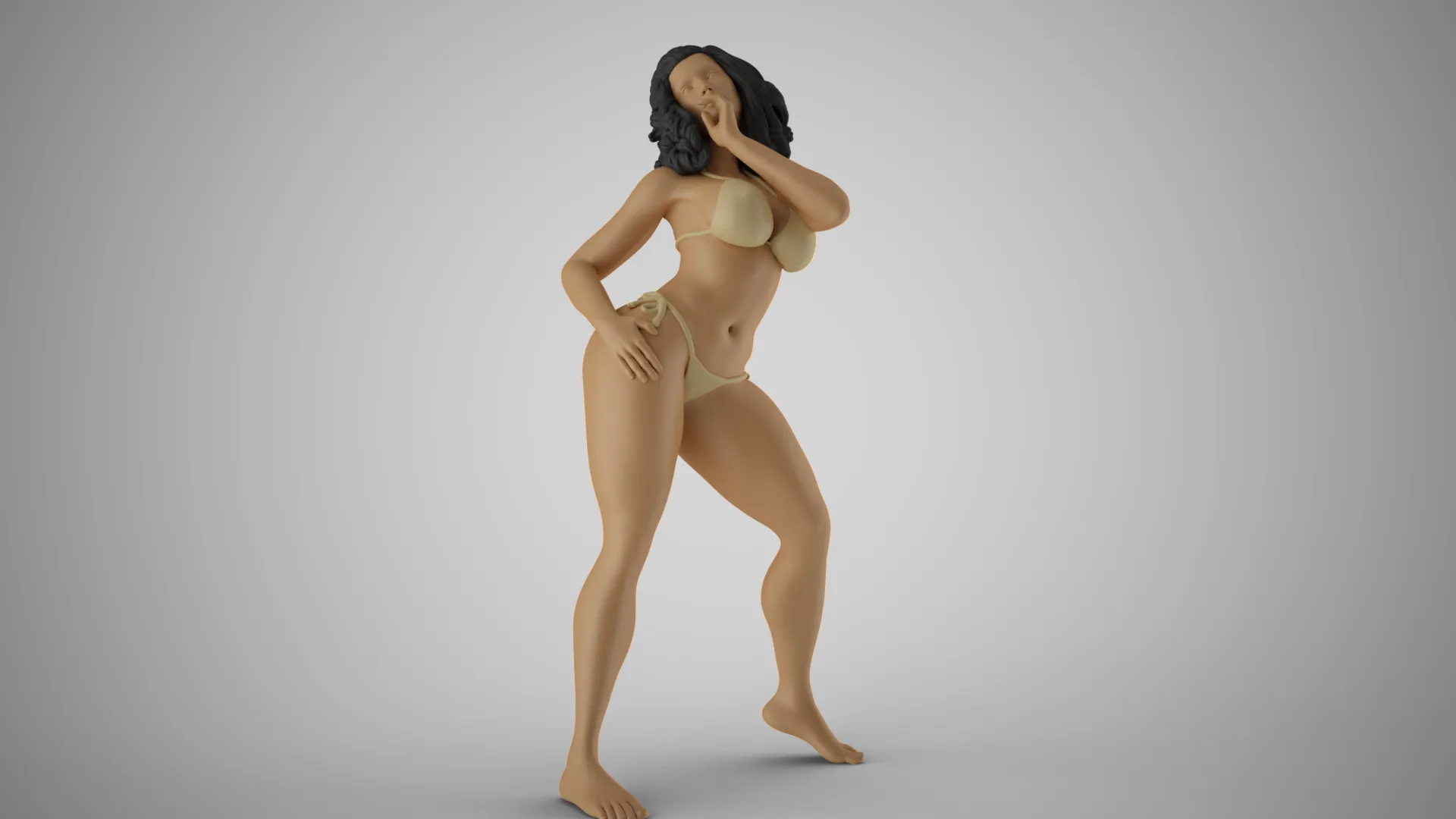 Silent Flirting 3D Print Model .c4d .max .obj .3ds .fbx .stl .blend 