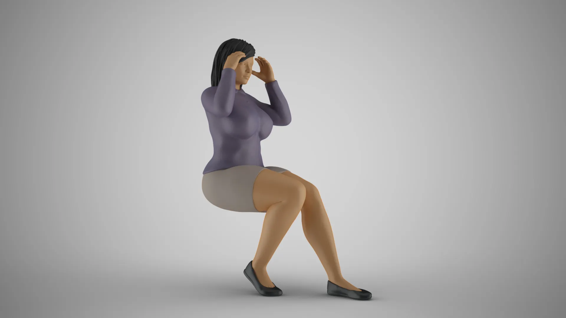 Power of Focused 3D Print Model .c4d .max .obj .3ds .fbx .stl .blend 