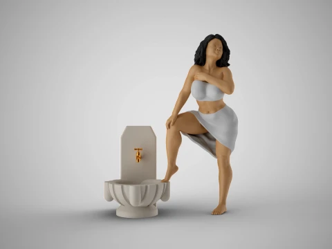 함맘 여성 3D 프린트 모델