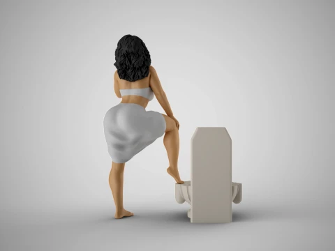 Hammam Woman 3D Print Model