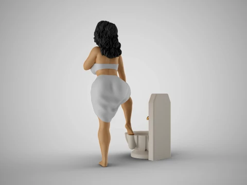 Hammam Woman 3D Print Model