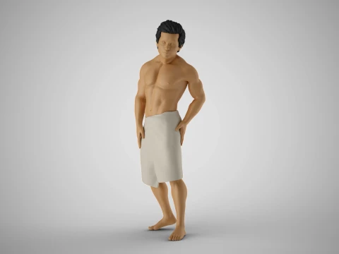 L'uomo dell'Hammam Modello di stampa 3D