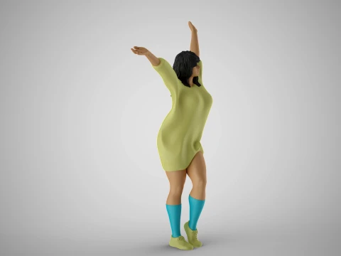 Girl Next Door to Come Suddenly 3D Print Model