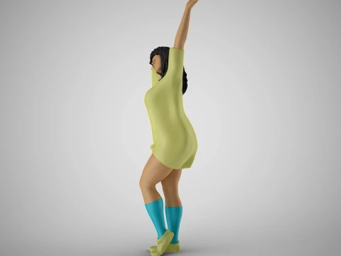 Girl Next Door to Come Suddenly 3D Print Model