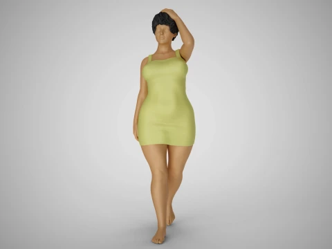 Girl Captivating Scent 4 3D Print Model