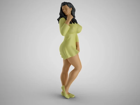 Таємнича жінка 3D Принт Модель
