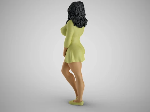 Mysterious Woman 3D Print Model