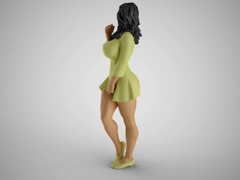 Mysterious Woman 3D Print Model