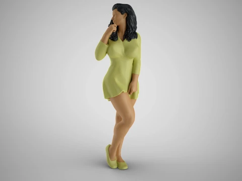 Mysterious Woman 3D Print Model
