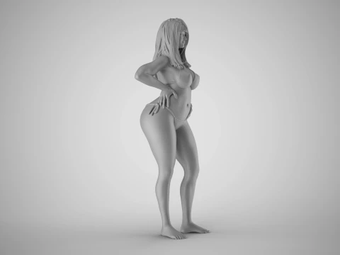 Girl Peace of Mind 2 3D Print Model