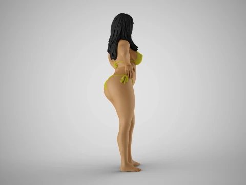 Girl Peace of Mind 2 3D Print Model