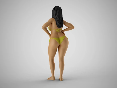 Girl Peace of Mind 2 3D Print Model