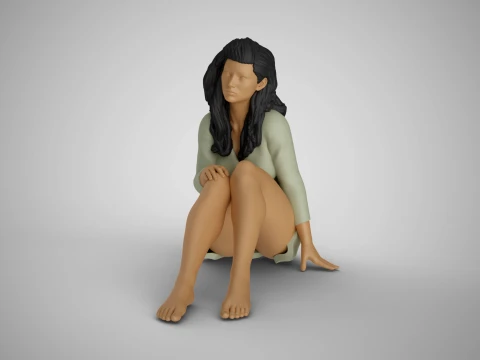 Girl Live in Stagnation 3D Print Model