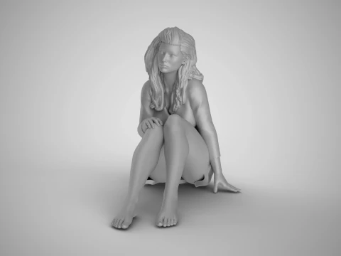 Girl Live in Stagnation 3D Print Model