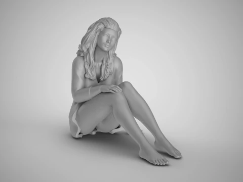 Girl Live in Stagnation 3D Print Model