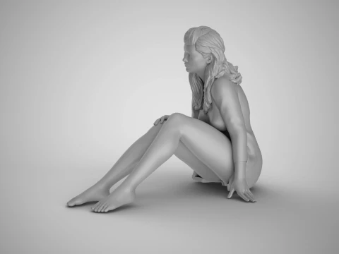Girl Live in Stagnation 3D Print Model