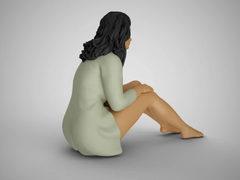 Girl Live in Stagnation 3D Print Model