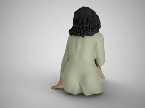 Girl Live in Stagnation 3D Print Model