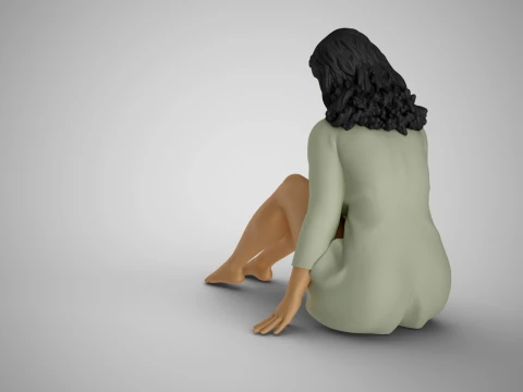 Girl Live in Stagnation 3D Print Model