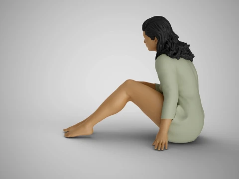 Girl Live in Stagnation 3D Print Model