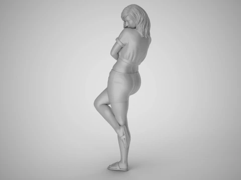Girl Captivating Scent 3D Print Model