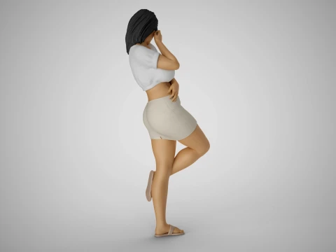 Girl Captivating Scent 3D Print Model