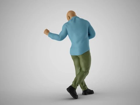 Man Getting Promotion 3D Print Model