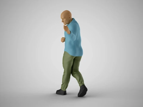 Man Getting Promotion 3D Print Model