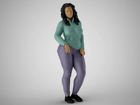 Modern Woman of New City 2 Model do druku 3D