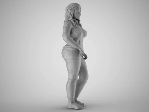 Modern Woman of New City 2 3D Print Model