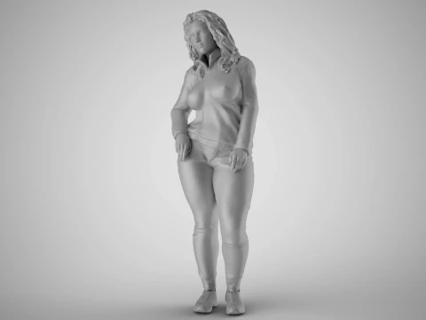Modern Woman of New City 2 3D Print Model