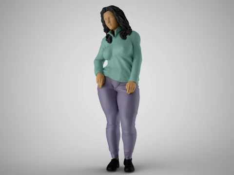 Modern Woman of New City 2 3D Print Model
