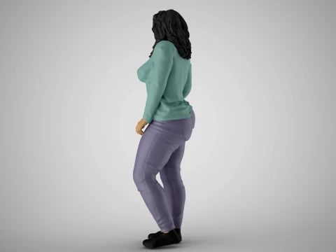 Modern Woman of New City 2 3D Print Model