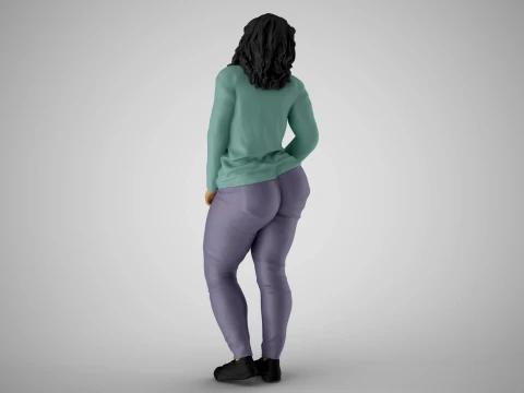 Modern Woman of New City 2 3D Print Model
