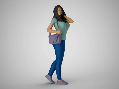 Modern Woman of New City 3 Model do druku 3D