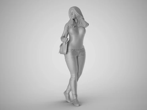 Modern Woman of New City 3 3D Print Model