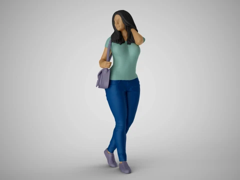 Modern Woman of New City 3 3D Print Model